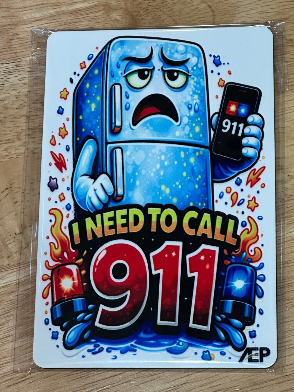 If My Fridge Could Talk I Need To Call 911 Fridge Magnet 4x6 Funny Kitchen Gift